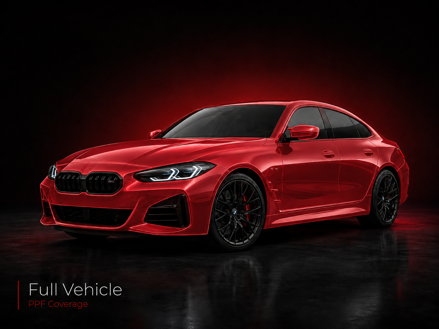 Full vehicle paint protection film coverage