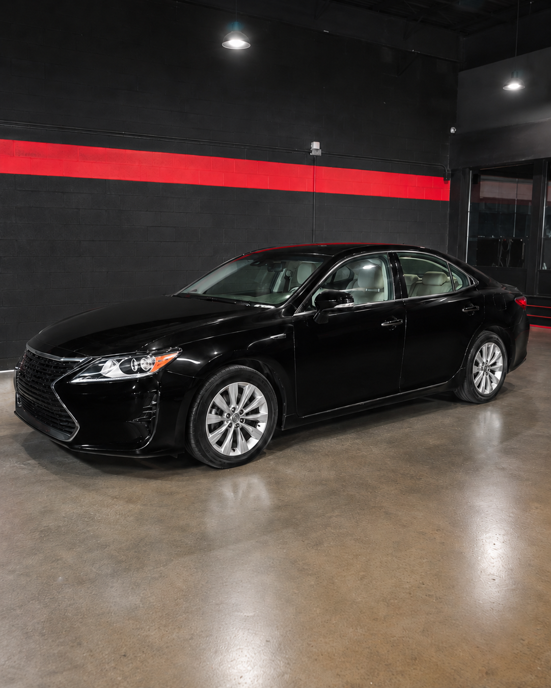Auto Veil black Lexus paint protection film after image